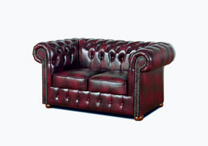Chesterfield KlassiK Rot Zweier Sofa