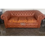 Classic Antikwhisky 3er Chesterfield Schlafsofa