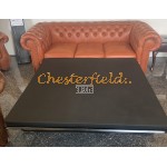 Classic Antikwhisky 3er Chesterfield Schlafsofa