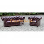 Classic 21 Antikrot Chesterfield Garnitur - TheChesterfields.de