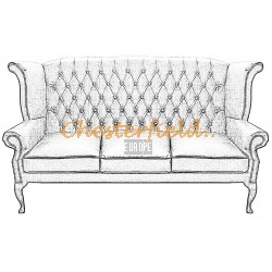 Queen 3er Chesterfield Sofa