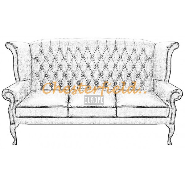 Chesterfield Queen 3-Sitzer Sofa in anderen Farben 