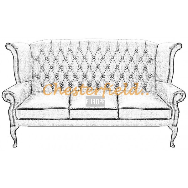 Chesterfield Queen 3-Sitzer Sofa in anderen Farben 