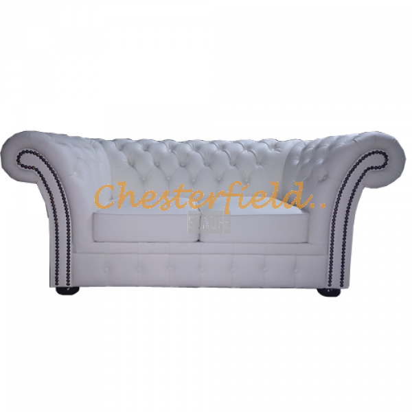 Windchester XL Weiß 2-Sitzer Chesterfield Sofa