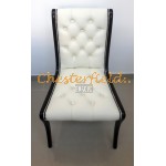 Classic Weiss Chesterfield Stuhl