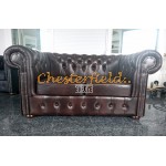 Classic Antikbraun 2-Sitzer Chesterfield Sofa