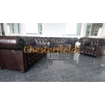 Chesterfield XL Classic Sessel Antikbraun