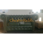 Classic 21 Antikgruen Chesterfield Garnitur