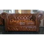 Lord XL Antikgold 2-Sitzer Chesterfield Sofa