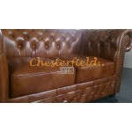 Lord XL Antikgold 2-Sitzer Chesterfield Sofa
