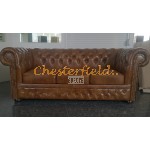 Lord XL Antikgold 3-Sitzer Chesterfield Sofa