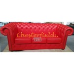 Classic Rot 3-Sitzer Chesterfield Sofa