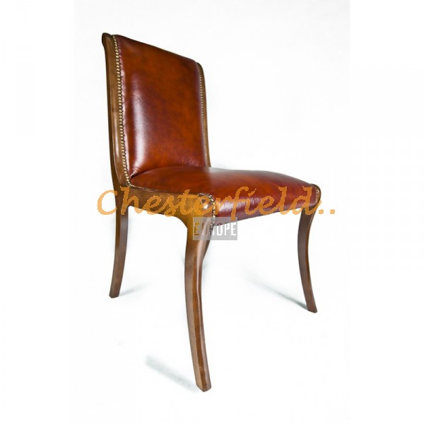 Elegant Antikwhisky Chesterfield Stuhl