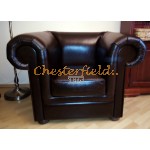 London XL Antikbraun (A5) COLA Chesterfield Sessel 