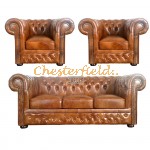 Lord 311 Antikgold Chesterfield Garnitur