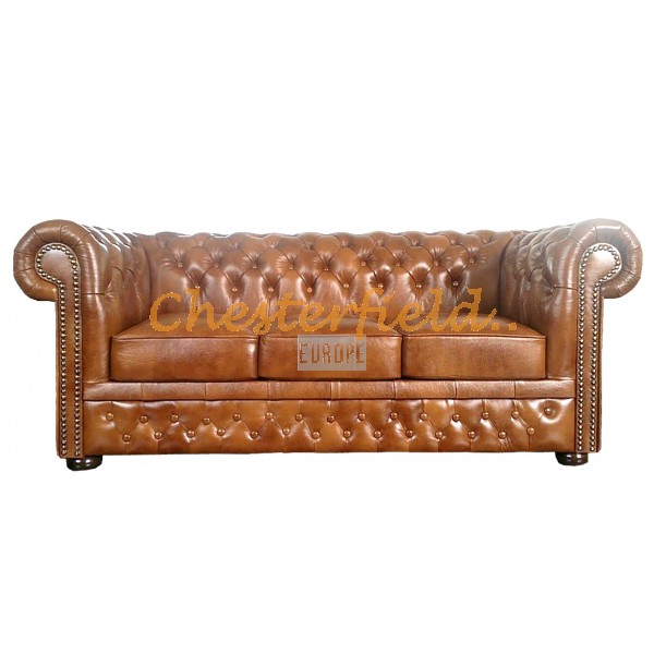 Lord Antikgold 3-Sitzer Chesterfield Sofa - TheChesterfields.de