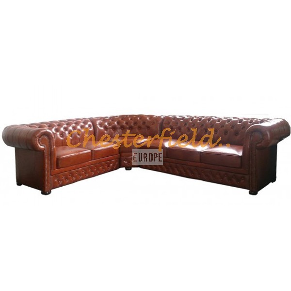 Lord 2+3 Antikwhisky Chesterfield Ecksofa 235 cm x 280 cm