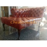 Recamiere Pompadour Chesterfield Rechtsseitig  C12 Antikwhisky