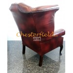 Queen Antikrot (A7) Chesterfield Ohrensessel 