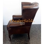 Queen Antikbraun (A5 Mitte) Chesterfield Ohrensessel 