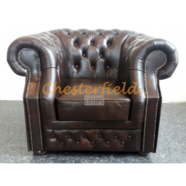 Windsor XL Antikbraun (A5) Chesterfield Sessel 