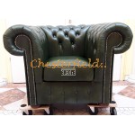 Classic Antikgruen (A8) Chesterfield Sessel 