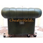 Classic XL Antikgruen (A8) Chesterfield Sessel 