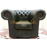 Classic XL Antikgruen (A8) Chesterfield Sessel 