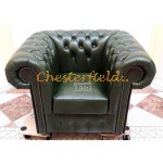 Classic XL Antikgruen (A8) Chesterfield Sessel 