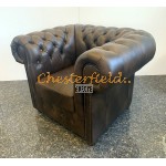 Classic Antik Mittelbraun (A5M) Chesterfield Sessel 