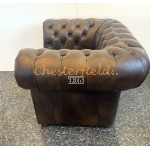 Classic XL Antik mittelbraun (A5M) Chesterfield Sessel 