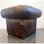 Classic XL Antik mittelbraun (A5M) Chesterfield Sessel 