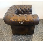 Classic Antik Mittelbraun (A5M) Chesterfield Sessel 