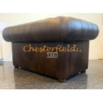 Classic  XL Antik mittelbraun 2-Sitzer Chesterfield Sofa 