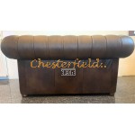 Classic  Antik mittelbraun 2-Sitzer Chesterfield Sofa 