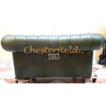 Classic Antikgruen 2-Sitzer Chesterfield Sofa 
