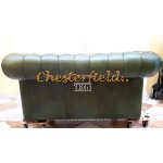 Classic XL Antikgruen 2-Sitzer Chesterfield Sofa 