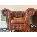 Classic 211 Antikwhisky Chesterfield Garnitur