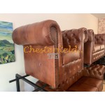 Classic 311 Antikwhisky Chesterfield Garnitur