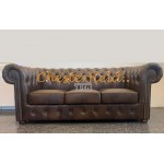 Classic 321 Antikmittelbraun Chesterfield Garnitur