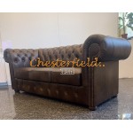 Classic Antik mittelbraun 3-Sitzer Chesterfield Sofa (A5M)