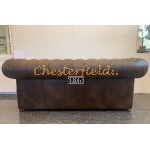 Classic Antik mittelbraun 3-Sitzer Chesterfield Sofa (A5M)
