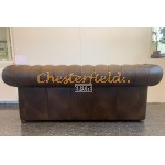 Classic XL Antik mittelbraun 3-Sitzer Chesterfield Sofa