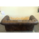 Classic Antik mittelbraun 3-Sitzer Chesterfield Sofa (A5M)