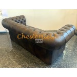 Classic Antik mittelbraun 3-Sitzer Chesterfield Sofa (A5M)