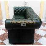 Classic Antikgruen 3-Sitzer Chesterfield Sofa 