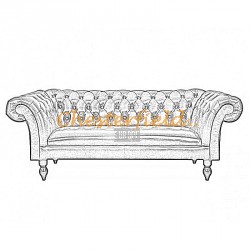 Diva 3er Chesterfield Sofa - TheChesterfields.de