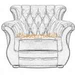 Bestellung Monk Chesterfield Sessel in anderen Farben