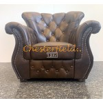 Monk 311 Antikmittelbraun Chesterfield Garnitur (A5M)