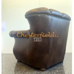 Monk Chesterfield Sessel  Antikmittelbraun (A5M)